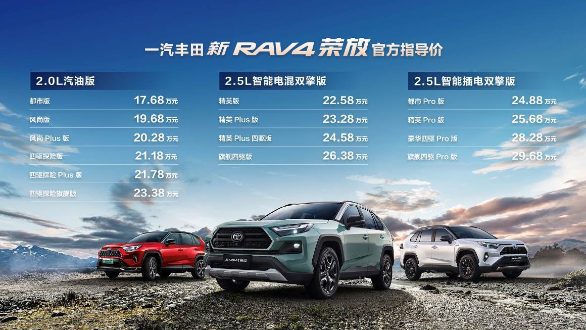 全能超进化一汽丰田新RAV4荣放焕新进化，售价17.68万元起_搜狐汽车_搜狐网