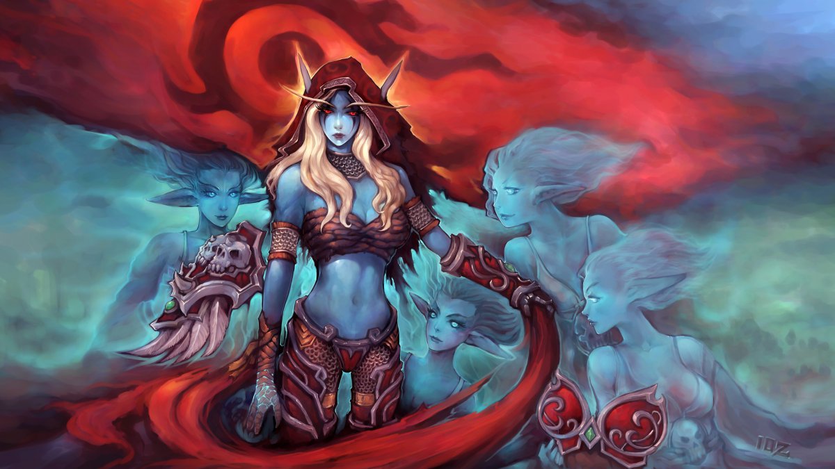 希尔瓦娜斯手机壁纸1080p_希尔瓦娜斯高清壁纸竖屏_希尔瓦娜斯游戏手机壁纸