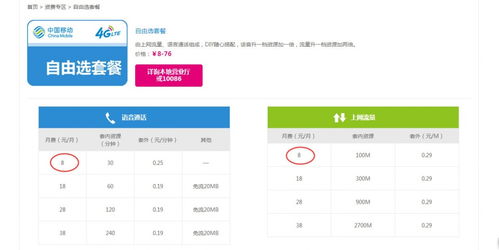中国移动8元套餐怎么办理,中国移动8元套餐办理指南(图2) 中国移动8元套餐怎么办理,中国移动8元套餐办理指南(图2)