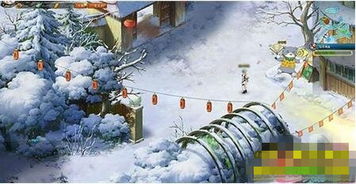 雪景游戏图,木叶村雪景美如画(图3)