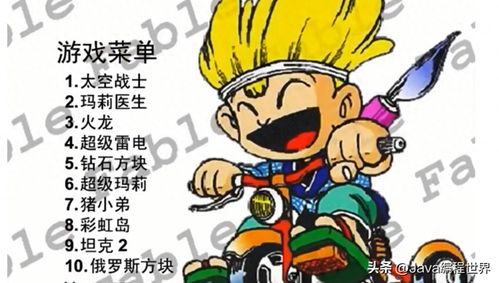 编写fc游戏,FC游戏经典之作深度解析(图1)