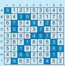 数独游戏题目初级,初级挑战等你来战(图2) 数独游戏题目初级,初级挑战等你来战(图2)