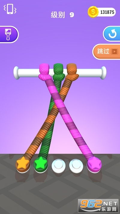 开心解绳子排序高手 (图1) 开心解绳子排序高手 (图1)